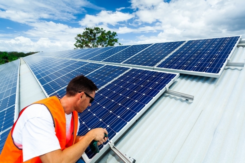 Instalação de Placas Solares Orçamento Ferraz de Vasconcelos - Placa Solar Elgin